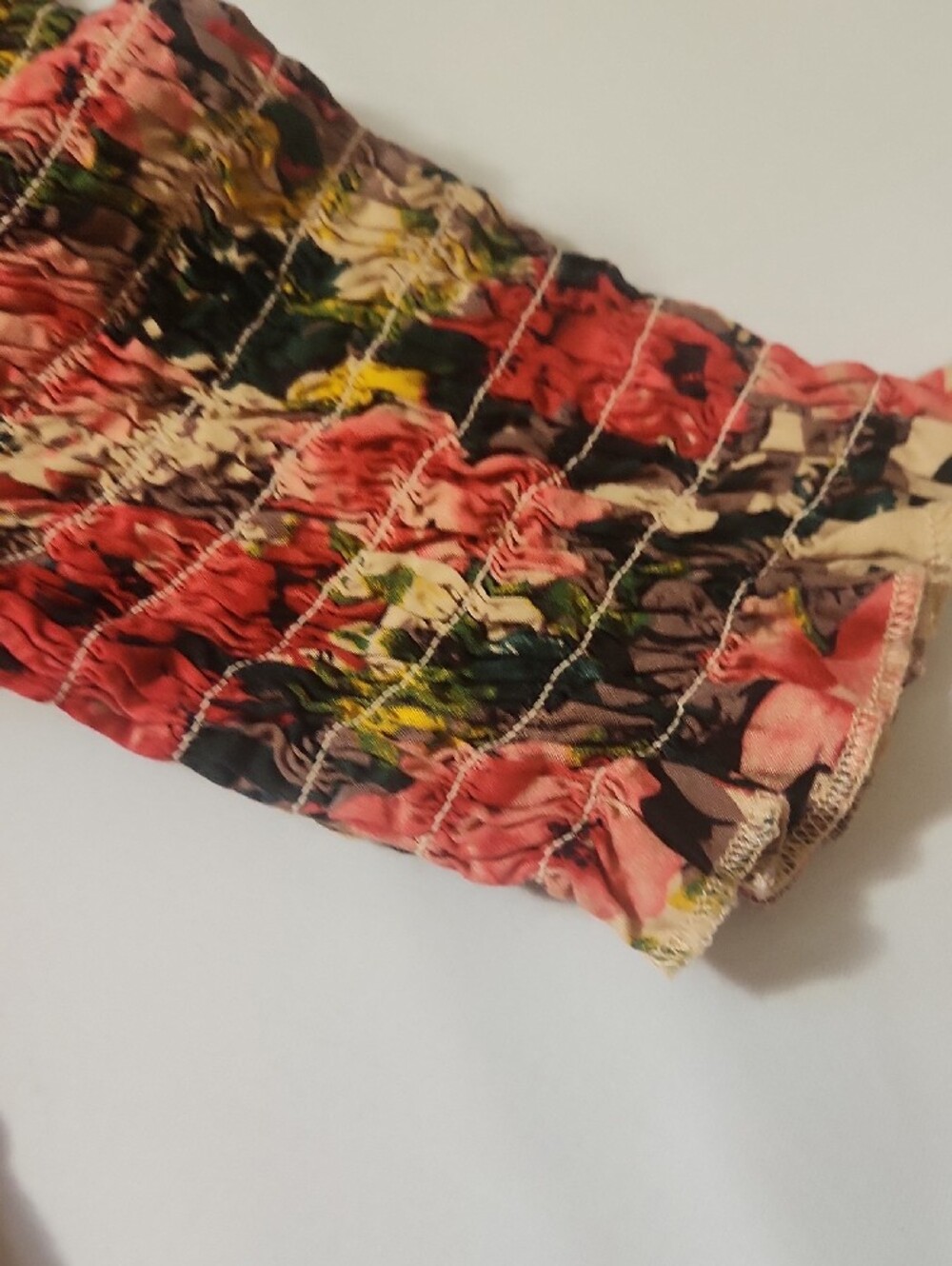 NATURAL LIFE Pink Floral Off-Shoulder Smocked Maxi Dress - Picture 4 of 10